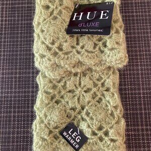 HUE **NWT** lacy knit leg warmers